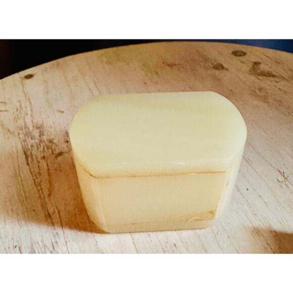 Vintage Edna Hibel Square Marble Trinket Box, 1980s Edna Hibel Art - Picture 4 of 10